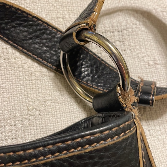 Cole Haan Women’s Black Leather Shoulder Bag Purse 16 X 12 - Picture 4 of 14